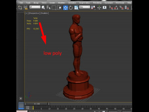 Oscar statuette and bonus melted oscar Model Cetak 3D