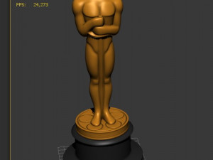 Oscar statuette and bonus melted oscar Model Cetak 3D