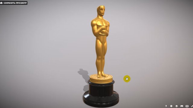 Oscar statuette and bonus melted oscar 3D Print Model in Sculpture 3DExport