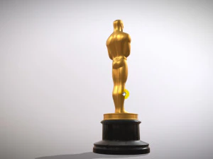 Oscar statuette and bonus melted oscar 3D Print Model