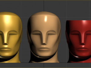 Oscar head moneybox vase flower pot Modelo de Impressão 3D
