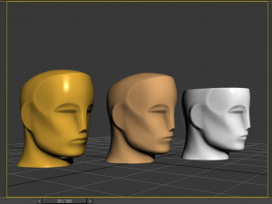 Oscar head moneybox vase flower pot Modelo de Impressão 3D