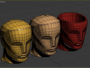 Oscar head moneybox vase flower pot Modelo de Impressão 3D