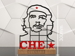 portrait of che guevara 3d Modèles 3D en vedette
