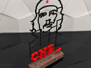 portrait of che guevara 3d 3D-printmodel