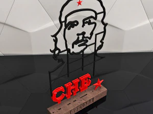 portrait of che guevara 3d 3D Print Model