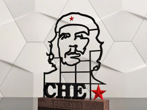 portrait of che guevara 3d 3D Print Model
