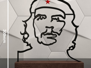 che guevara contour sculpture Modèles 3D en vedette