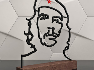 che guevara contour sculpture 3Dプリントモデル