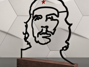 che guevara contour sculpture 3Dプリントモデル