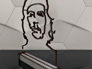 che guevara contour sculpture 3Dプリントモデル
