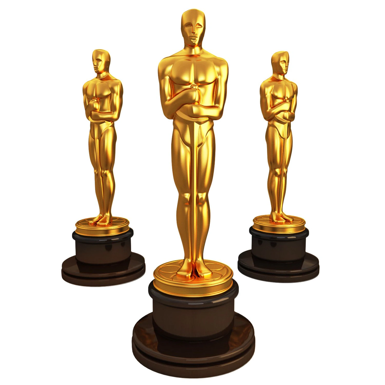 oscar statuette 3D Print Model .c4d .max .obj .3ds .fbx .stl .blend 
