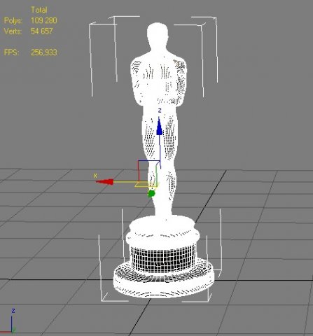 Download oscar statuette 3D Model