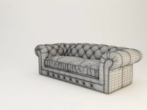 leather sofa 3D Model