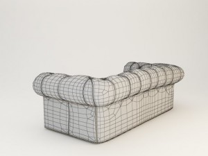 leather sofa Model 3D