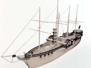 steamer great western Modelo 3D