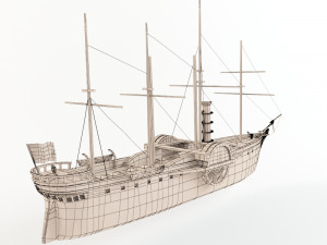steamer great western Modelo 3D