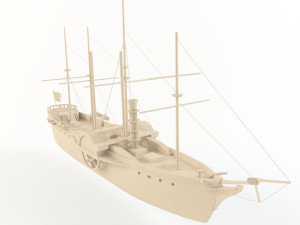 steamer great western Modelo 3D