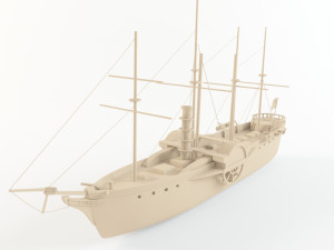 steamer great western Modelo 3D