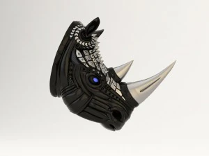 testa di rinoceronte Modello 3D