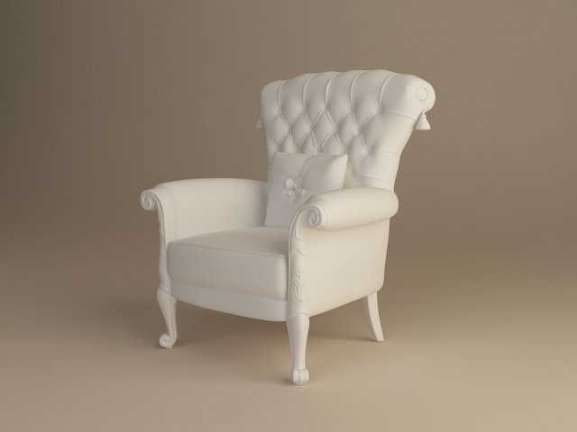 armchair 3D Model .c4d .max .obj .3ds .fbx .stl .blend 