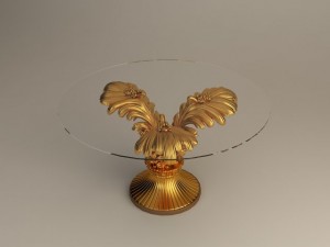 classic table 3D-Modell