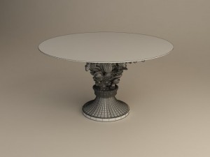 classic table 3D-Modell