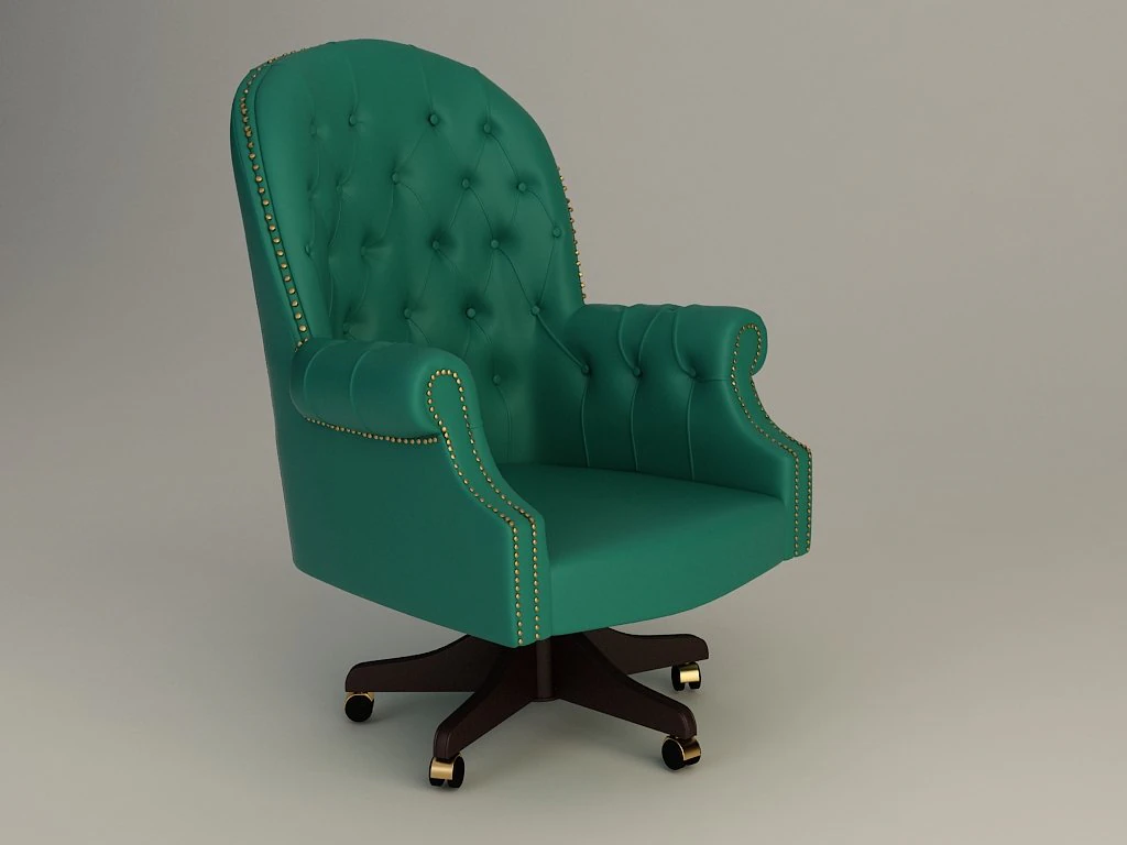 classic armchair 3D Model .c4d .max .obj .3ds .fbx .stl .blend