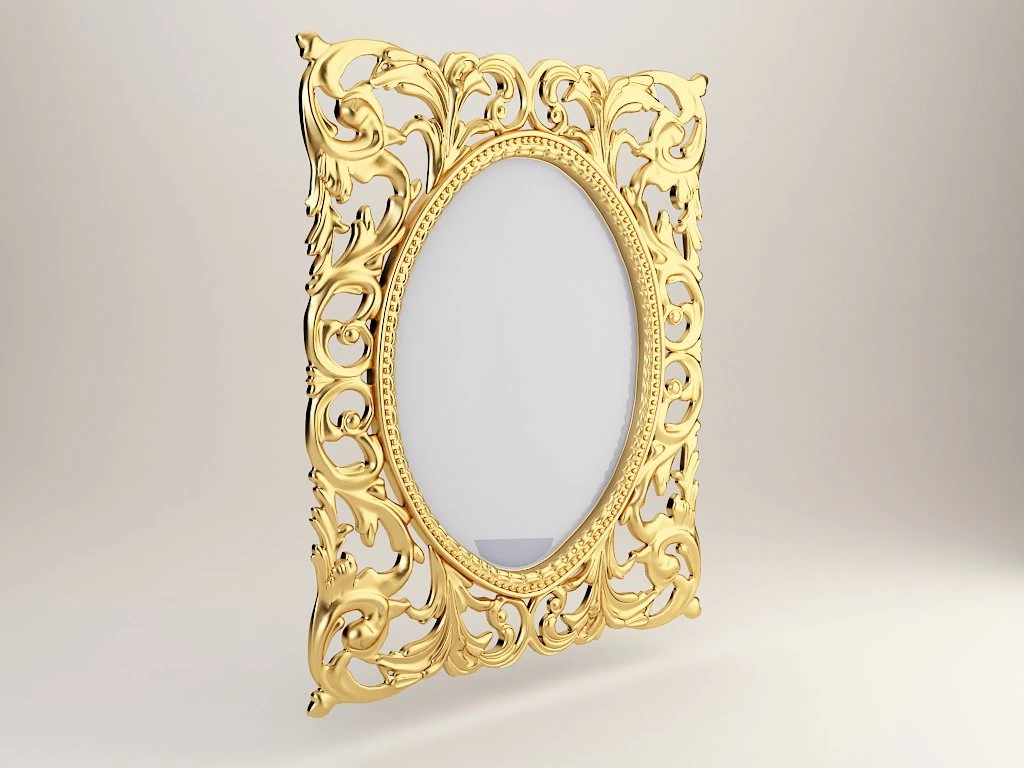classic mirror 3D Model .c4d .max .obj .3ds .fbx .stl .blend
