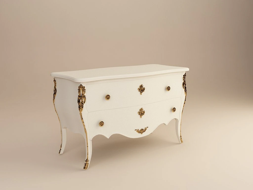 chest of drawers 3D Model .c4d .max .obj .3ds .fbx .stl .blend 