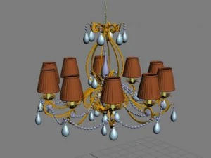chandelier in classic style 3D Model