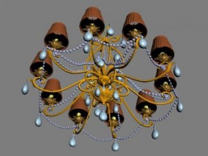 chandelier in classic style Modelo 3D