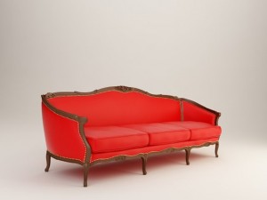 classic sofa 3D 모델