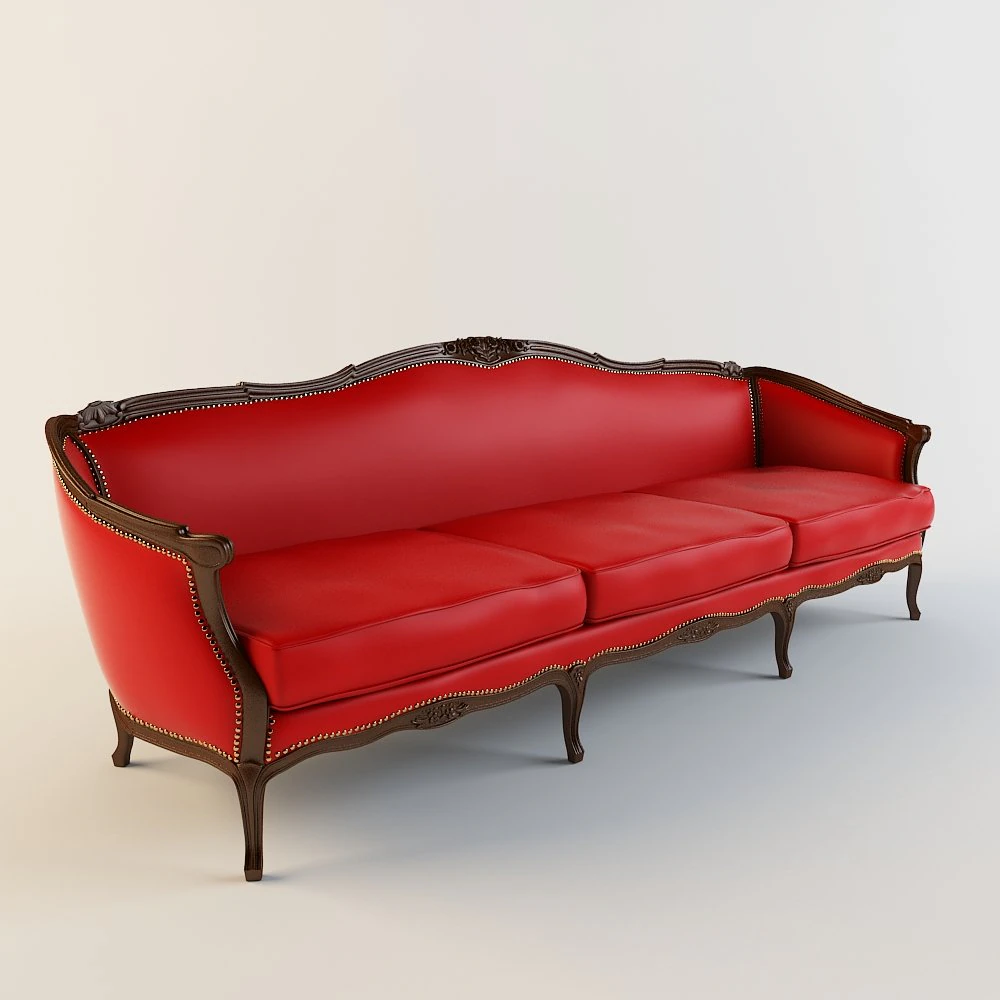 classic sofa 3D Model .c4d .max .obj .3ds .fbx .stl .blend 