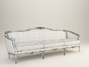 classic sofa 3D 모델