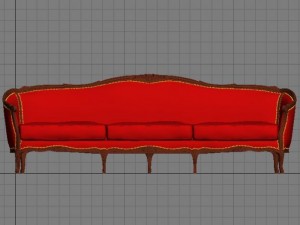 classic sofa 3D 모델