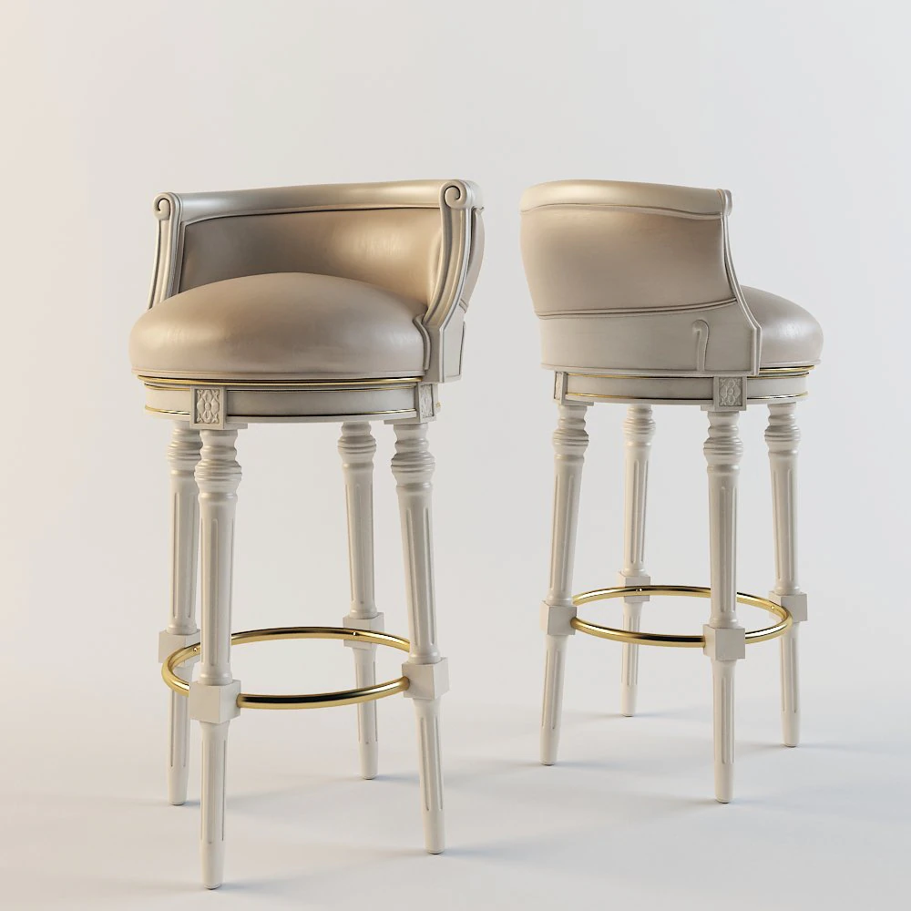 bar stool angelo cappellini 2571 3D Model .c4d .max .obj .3ds .fbx .stl .blend 