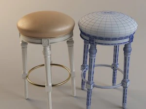 बार स्टूल एंजेलो कैपेलिनी 2570 3D मॉडल