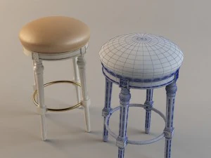 bar stool angelo cappellini 2570 3D Model