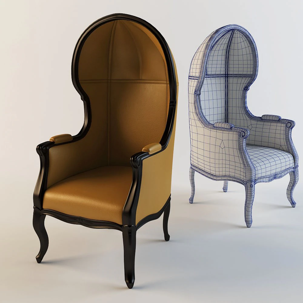 fotel Model 3D .c4d .max .obj .3ds .fbx .stl .blend 