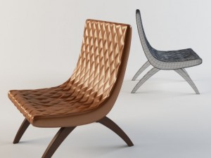 lounge chair 3D 模型