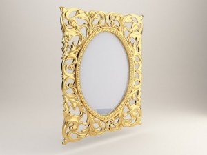 19th century italian style mirror Modello 3D