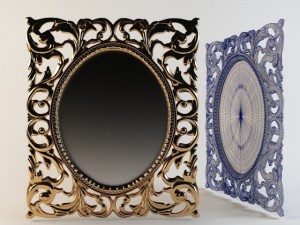19th century italian style mirror Modello 3D