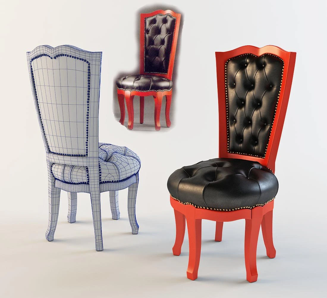 chair 3D Model .c4d .max .obj .3ds .fbx .stl .blend
