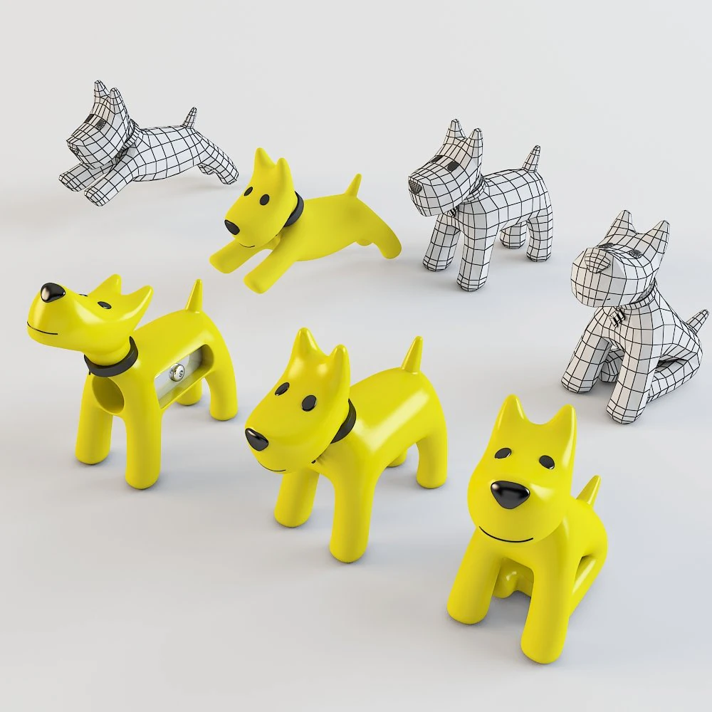 dogs euroset 3D Model .c4d .max .obj .3ds .fbx .stl .blend 