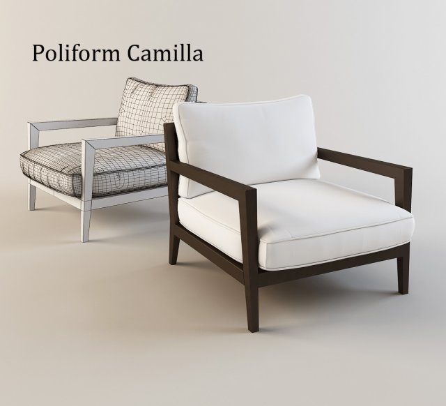 poliform camilla 3D Model .c4d .max .obj .3ds .fbx .stl .blend 