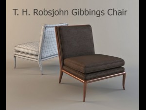 t h robsjohn gibbings chair Modèle 3D