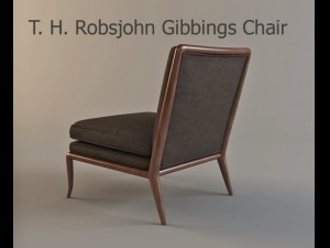 t h robsjohn gibbings chair Model 3D