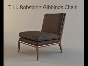 t h robsjohn gibbings chair Model 3D