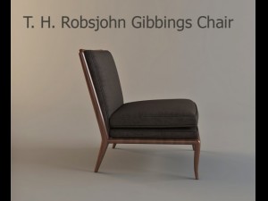 t h robsjohn gibbings chair Model 3D